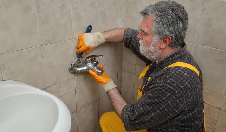 a male plumber technician smiling at the camera from Quality Plumber Leander in Leander, TX - water heaters repair replace plumber